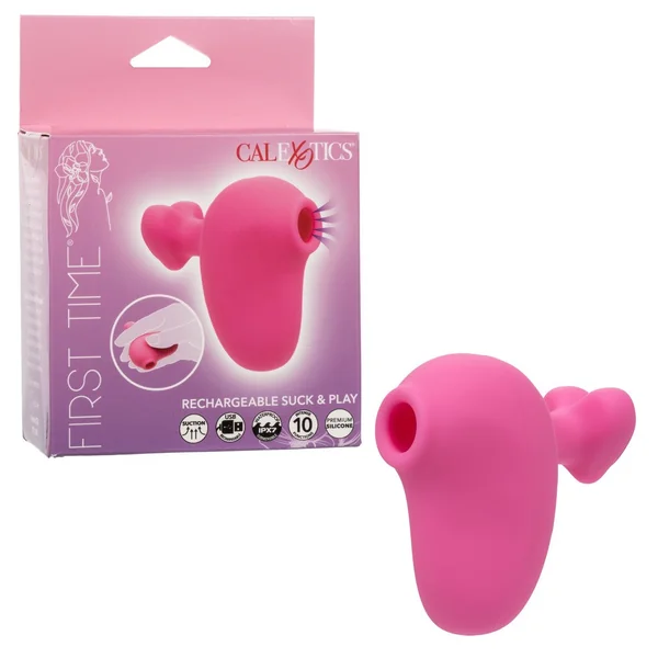 First Time Rechargeable Suck & Play Finger Vibrator by Cal Exotics