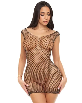 Fishnet Tank Mini Dress