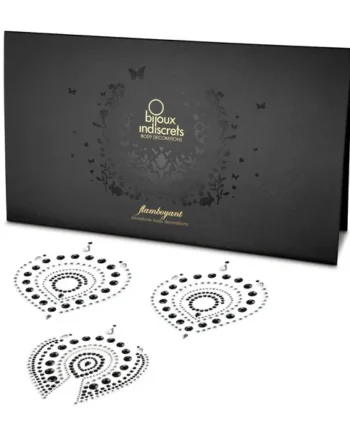 Flamboyant Rhinestone Body Decorations Black/Silver