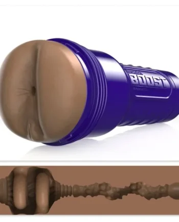 Fleshlight Boost – Female Anal Blast Texture Medium Dark Flesh | Male Masturbator
