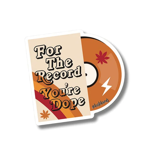 For the Record Sticker - Pack of 3