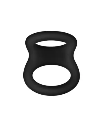 Forto F-22 Liquid Silicone Cock & Ball D-Ring, Small, Black