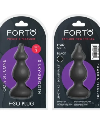 FORTO F-30 Pointer Anal Plug – Black Small