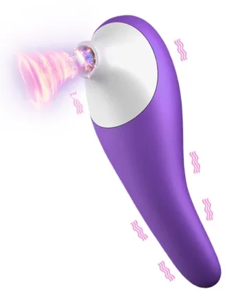 FOX Small Nozzle Sucking 7-frequency USB Charging Vibrator