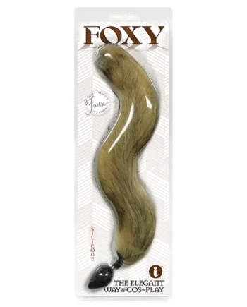 Foxy Silicone Tail Butt Plug-Gold