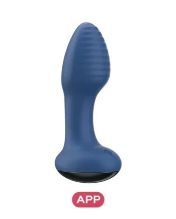 Frenzy App-Controlled Rotating Anal Vibrator - Blue