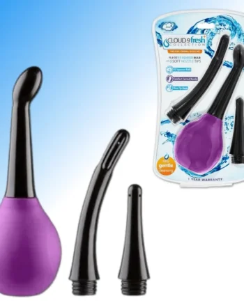 Fresh + Deluxe Anal Soft-Tip Enema with 3 Soft Nozzle Tips