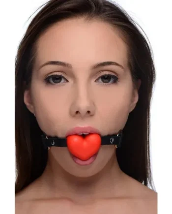 Frisky™ Heart Beat Silicone Heart - Shaped Mouth Gag
