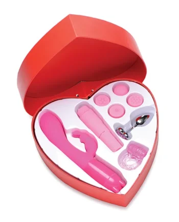 Frisky Passion Deluxe Kit W-heart Gift Box - Pink