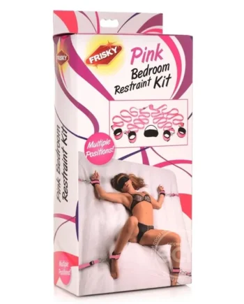 Frisky Pink Bedroom Restraint Kit