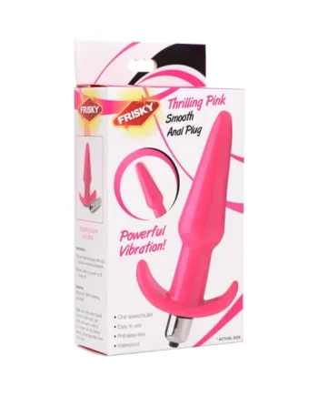 Frisky Thrilling Pink Smooth Anal Plug