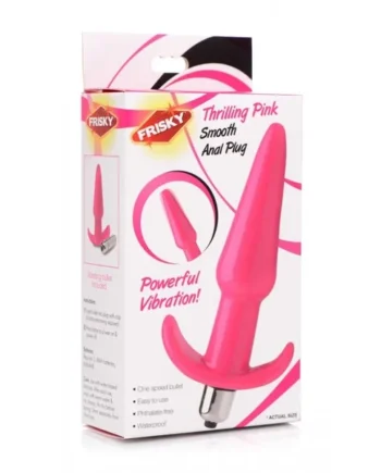 Frisky Thrilling Pink Smooth Anal Plug