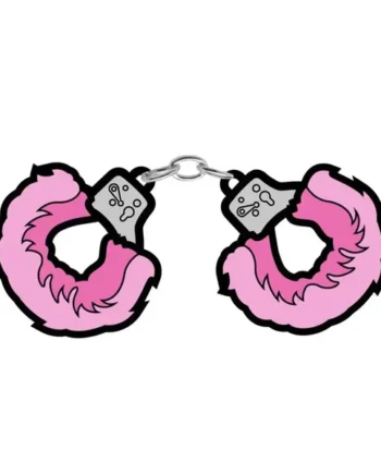 Fuzzy Handcuffs Soft Enamel Pin