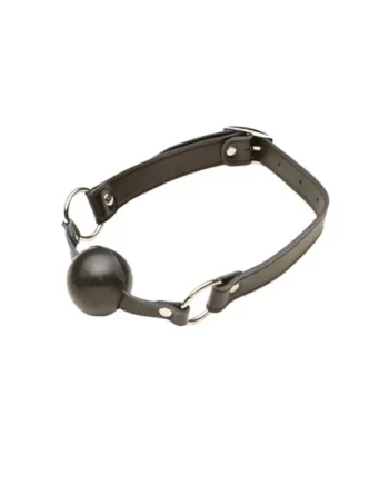 Gag001 Leather Gag With Rubber Ball