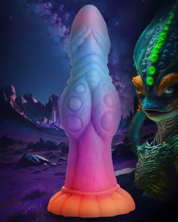 Galactic Cock Alien Creature Glow-in-the-dark Silicone Dildo