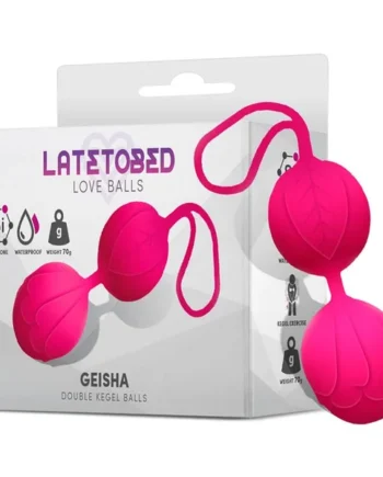 Geisha Double Kegel Balls Rose Red 70 gr
