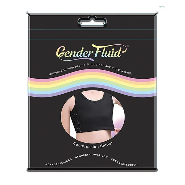 Gender Fluid Chest Compression Binder – M Black