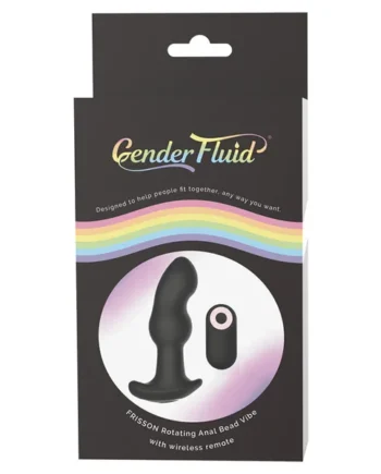 Gender Fluid Frission Anal Vibe with Remote - Black