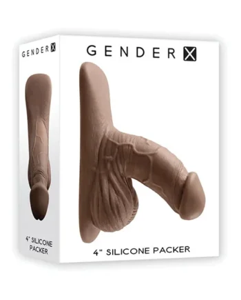 Gender X 4″ Silicone Trans Packer Dark