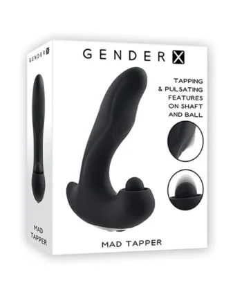 Gender X Mad Tapper Anal Massager – Black