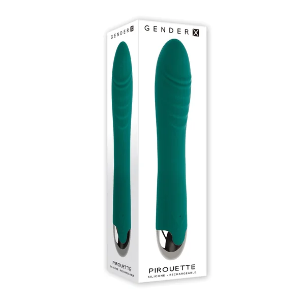 Gender X Pirouette Twirling Vibrator - Teal
