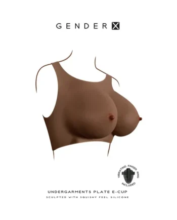 Gender X Undergarments Plate E-Cup Silicone Dark