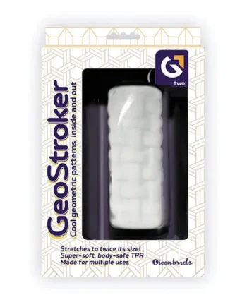 GeoStroker Two 5″ Ultra-Soft TPR Stroker – White