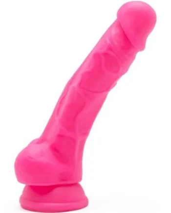 GET REAL - HAPPY DICKS 19 CM WITH BALLS PINK