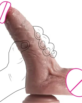 Girthy Realistic Anal Dildo Butt Plug - Lifelike Silicone Penis Vagina Prostate Massage Milk