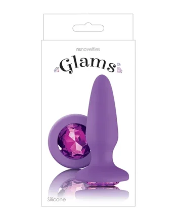 Glams Anal Plug Purple Gem