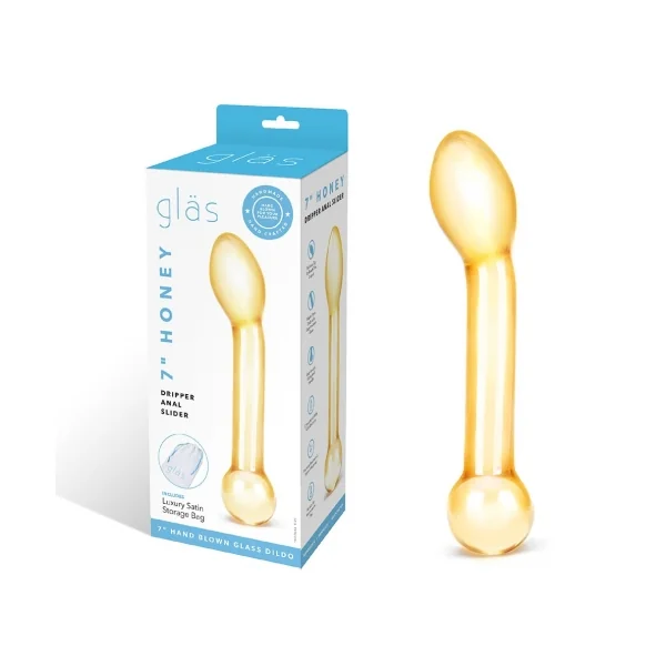 GLAS 7IN HONEY DRIPPER ANAL SLIDER