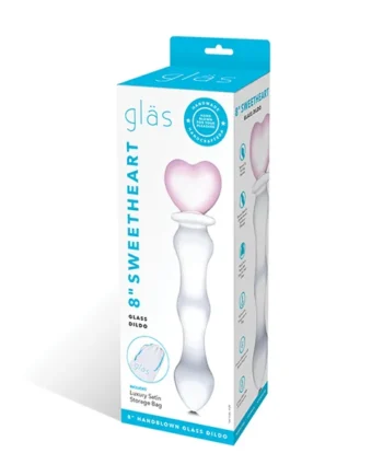 GLAS 8 SWEETHEART GLASS DILDO “