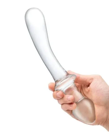 Glas 9″ Classic Curved Dual Ended Dildo