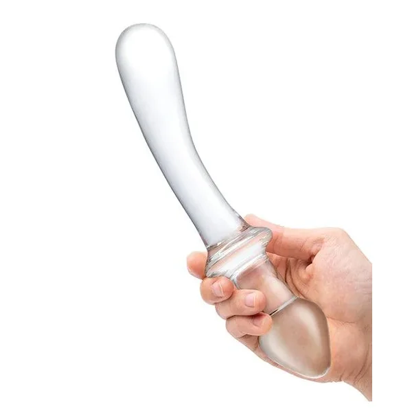 Glas 9″ Classic Curved Dual Ended Dildo