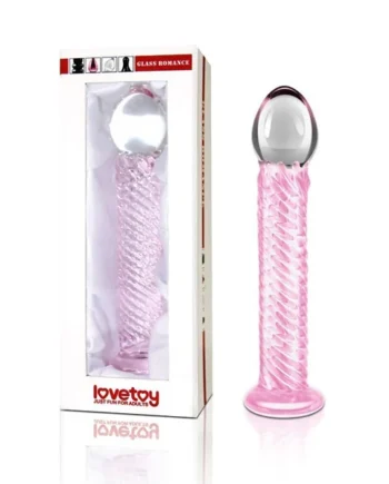 Glass Romance 7 Blue 7.5In - Pink