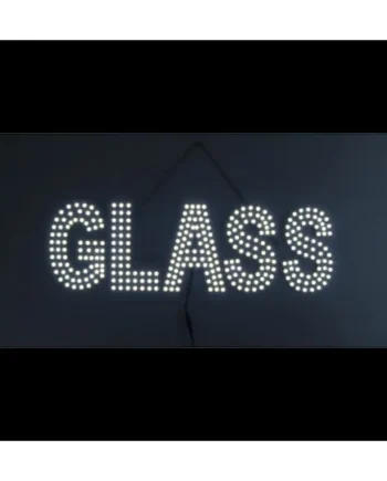 Glass Sign White Red EP-GLAS5MIX