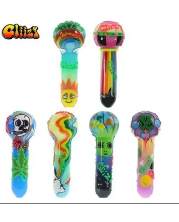 Gliizy 5in Glass Hand Pipe Alien