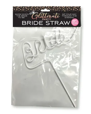 GLITTERATI BRIDE STRAW WHITE