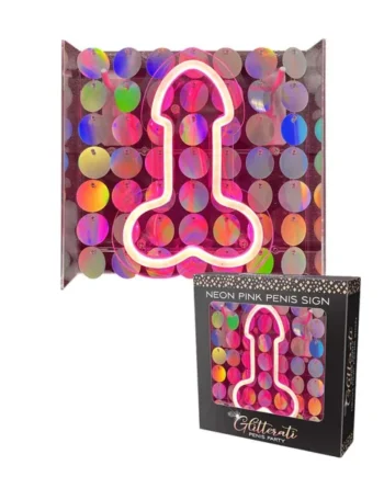 Glitterati Neon Penis Light Up Sign by Little Genie