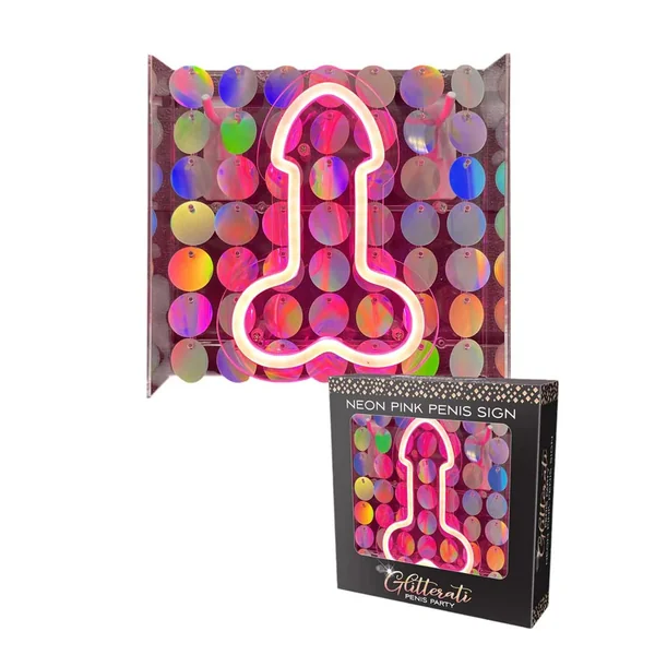 Glitterati Neon Penis Light Up Sign by Little Genie