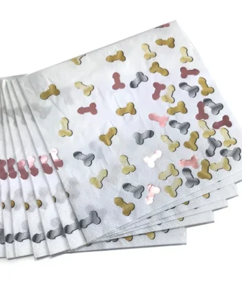 Glitterati Penis Party Napkins 8-Pack