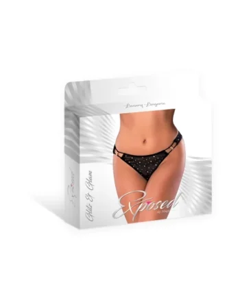 GLITZ & GLAM TANGA BLACK 2XL