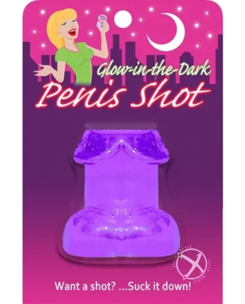 Glow In The Dark Penis Shot Glass Purple