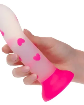 Glow Stick Heart Silicone Dildo
