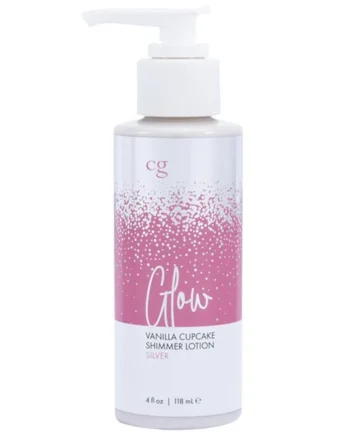 Glow Vanilla Cupcake Shimmer Lotion Silver 4 Oz
