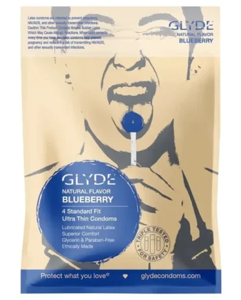 Glyde Organic Blueberry Flavored Condoms