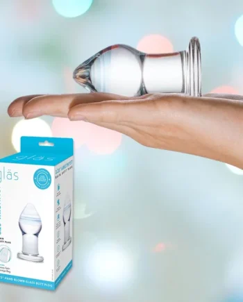 Gläs Amethyst Rain Glass Butt Plug