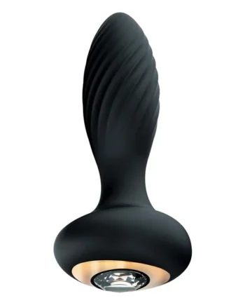 Goddess Diamond Vibrating Plug - Black