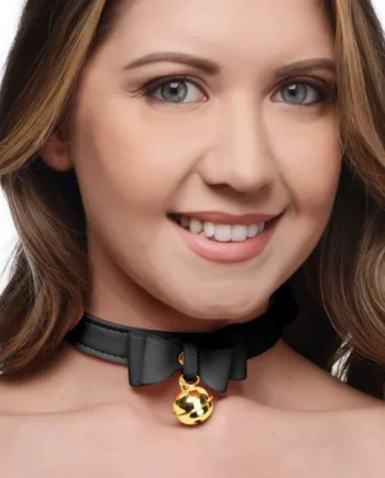 Golden Kitty Cat Bell Collar