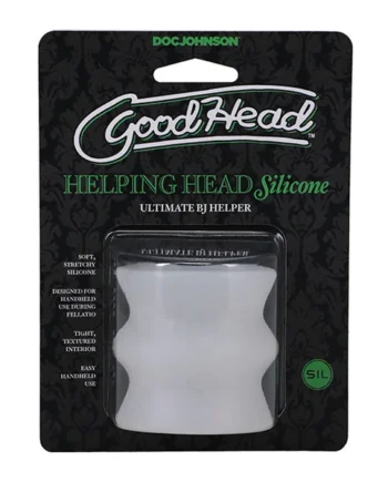 Goodhead Helping Head Silicone Stroker - Frost